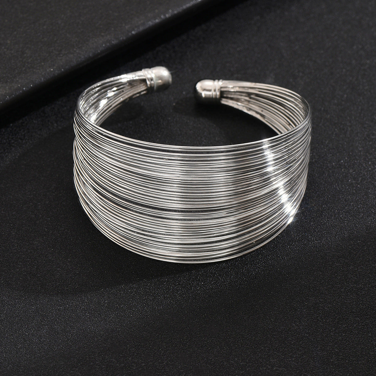 Multi - Layered Open Wide Cuff Bracelet