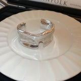 Oversized Irregular Open Metal Cuff Bracelet