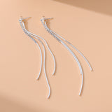 Sparkling Diamond Tassel Ear Threads