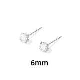 Four - Prong Zircon Stud Earrings