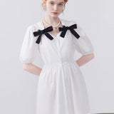 V-neck Bow Dress