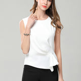 White Short Chiffon T-shirt