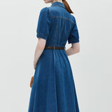 Collar Breasted Denim Dress