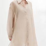 Lapel Chiffon Shirt