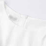 White Short Chiffon T-shirt