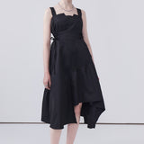 High Waisted A-Line Sleeveless Dress