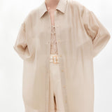 Lapel Chiffon Shirt