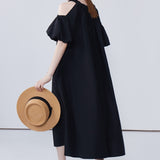 Off Shoulder Short Sleeved Dress