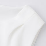 White Short Chiffon T-shirt