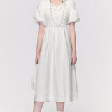 A-line Bubble Sleeve Dress