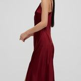 V-Neck Silky Dress