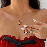 Product Christmas Snowflake Gem Jewelry Set