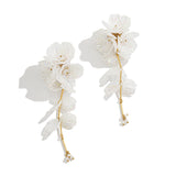 Iridescent Floral Drop Earrings
