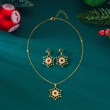 Product Christmas Snowflake Gem Jewelry Set