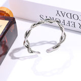 Vintage Braided Open Cuff Bracelet