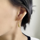 Wheat Ear Hoop Earrings