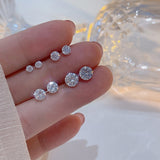 Four - Prong Zircon Stud Earrings