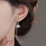 Ginkgo Leaf Zircon Tassel Ear Threads