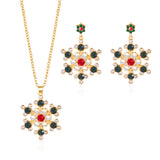 Product Christmas Snowflake Gem Jewelry Set