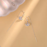 Ginkgo Leaf Zircon Tassel Ear Threads