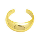 Euro - Style Wide Curved Open Cuff Bracelet