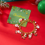 Santa Claus Charm Christmas Bracelet