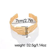 Irregular Lava - Inspired Open Cuff Bracelet