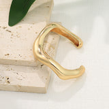 Retro Irregular Lava - Like Metal Cuff Bangle