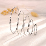 Oversized Rhombus - Patterned Hoop Earrings