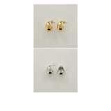 Minimalist Oval Ball S925 Stud Earrings