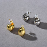 Minimalist Oval Ball S925 Stud Earrings