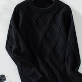 Textured Diamond Knit Sweater