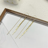 Gold & Silver Long Tassel Ear Threads