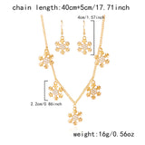 Product Gold Multi-Snowflake Rhinestone Christmas Jewelry Set