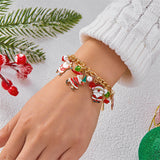 Santa Claus Charm Christmas Bracelet