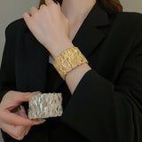 Twisted Cuff Bracelet (Gold & Silver)