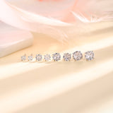 Four - Prong Zircon Stud Earrings