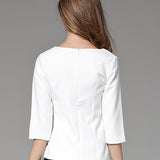 White Short Chiffon T-shirt