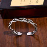 Vintage Braided Open Cuff Bracelet