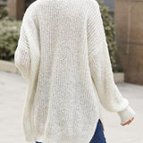 Oversized Textured Knit Sweater