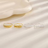 Wheat Ear Hoop Earrings