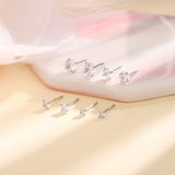 Four - Prong Zircon Stud Earrings