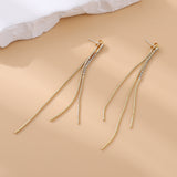 Sparkling Diamond Tassel Ear Threads
