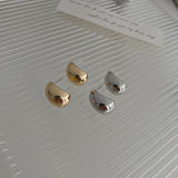 Needle C - Shape Bean Stud Earrings