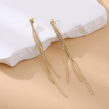 Sparkling Diamond Tassel Ear Threads