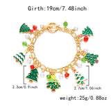 Christmas Tree Charm Bracelet