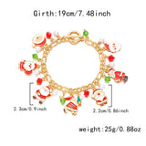 Santa Claus Charm Christmas Bracelet