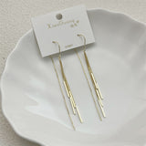 Gold & Silver Long Tassel Ear Threads