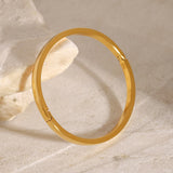 Polished Stainless Steel Clasp Bangle