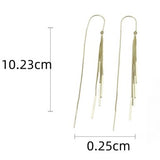 Gold & Silver Long Tassel Ear Threads